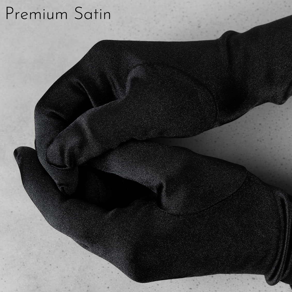 Sunnah Style Lush Satin Gloves Forearm Length